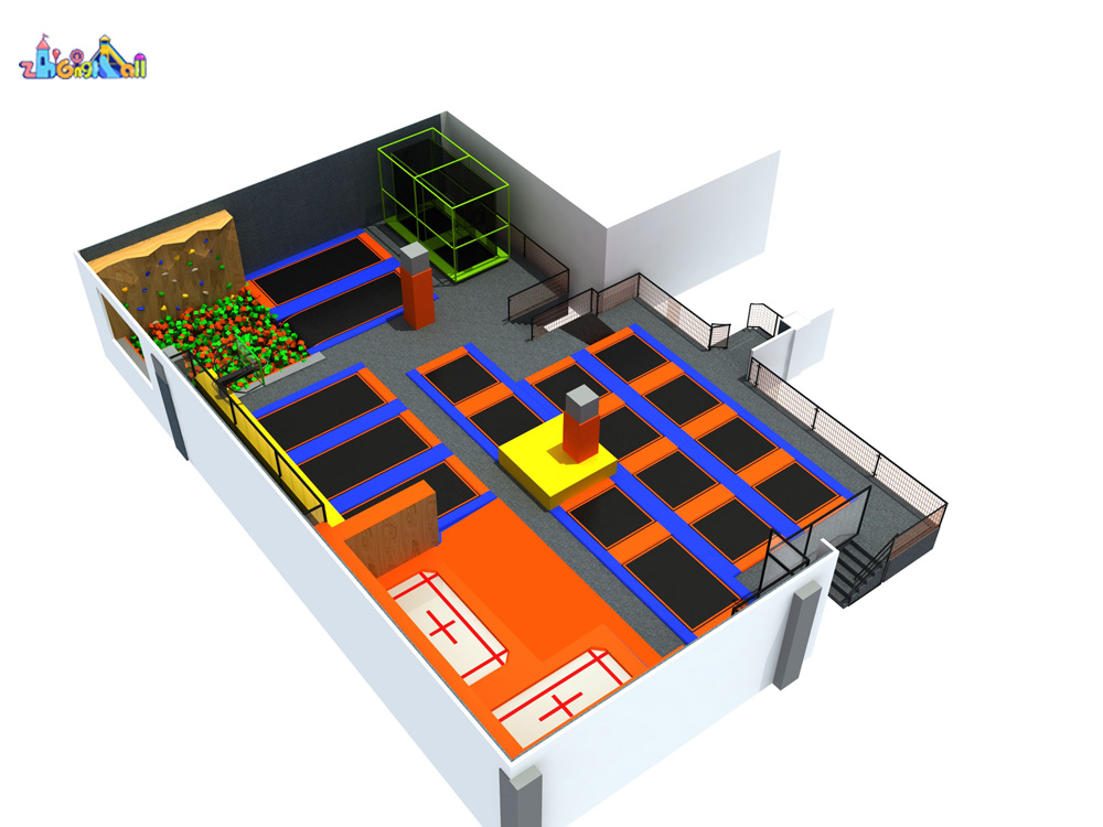 Oversize Trampoline Park Set
