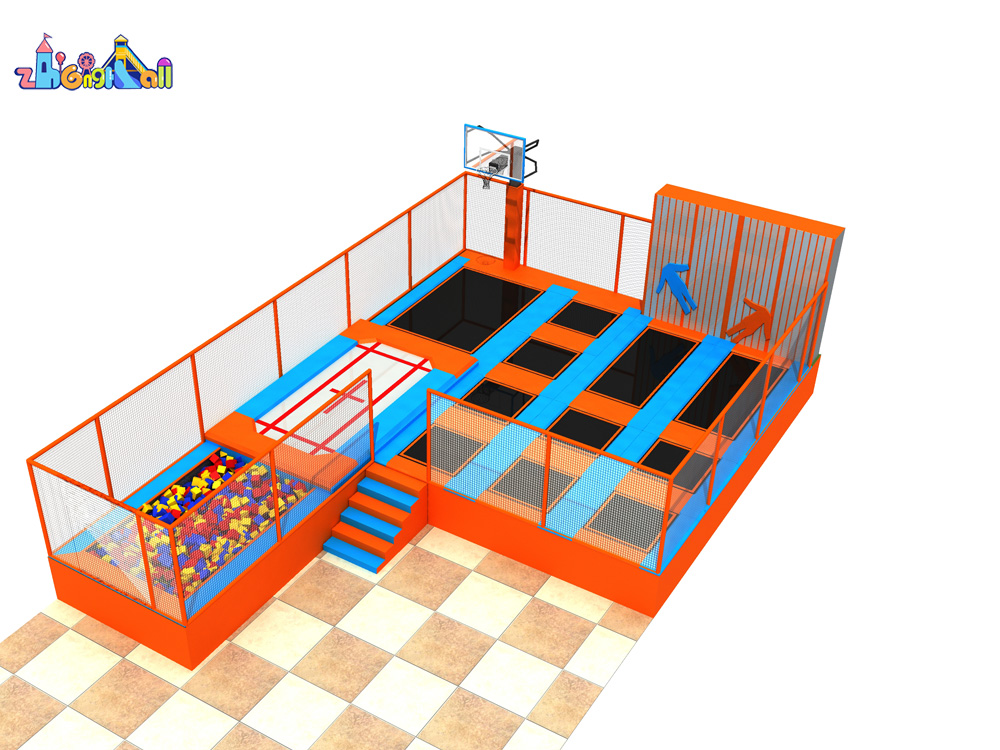 70㎡ Indoor Trampoline Park Equipment For Sale