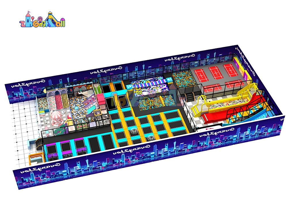 1000㎡ New Customized Trampoline Park Equipment