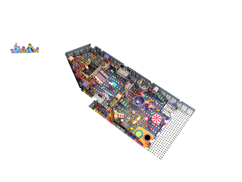 350㎡ of indoor playground with various equipment