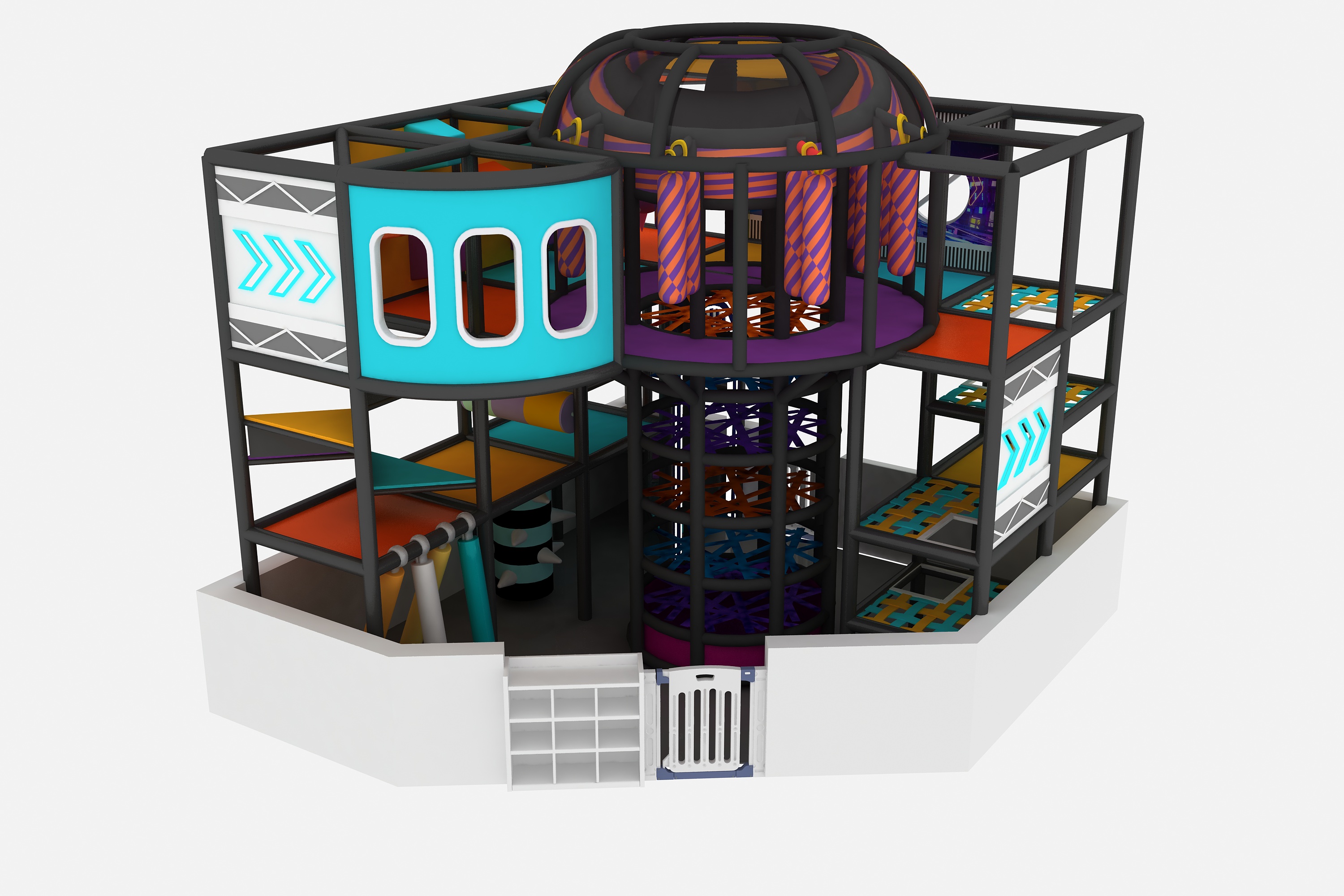 Multi-Zone Soft Play Structure