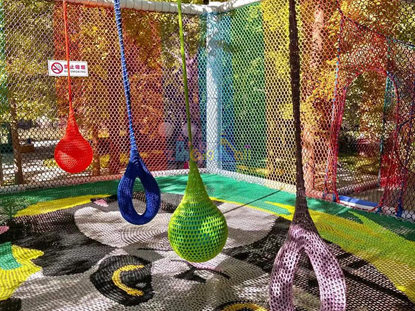 kids rainbow climbing net