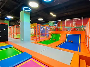 Trampoline Park with Basketball ...