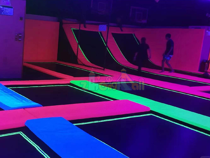 Glow trampoline