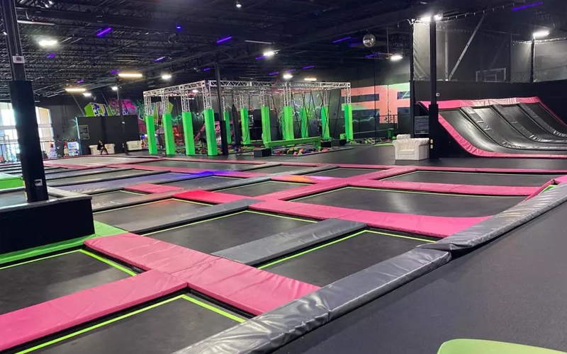 Jump Park for Kids with Ninja Course & Foam Pit