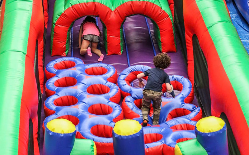 Indoor play equipment for kids’ game zone setup
