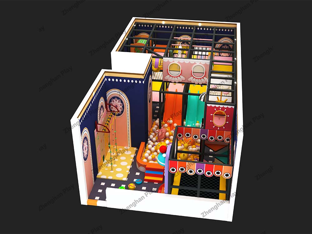 Indoor Playground in Nicaragua – A 60㎡, 3-Level Play Area for a Family Restaurant