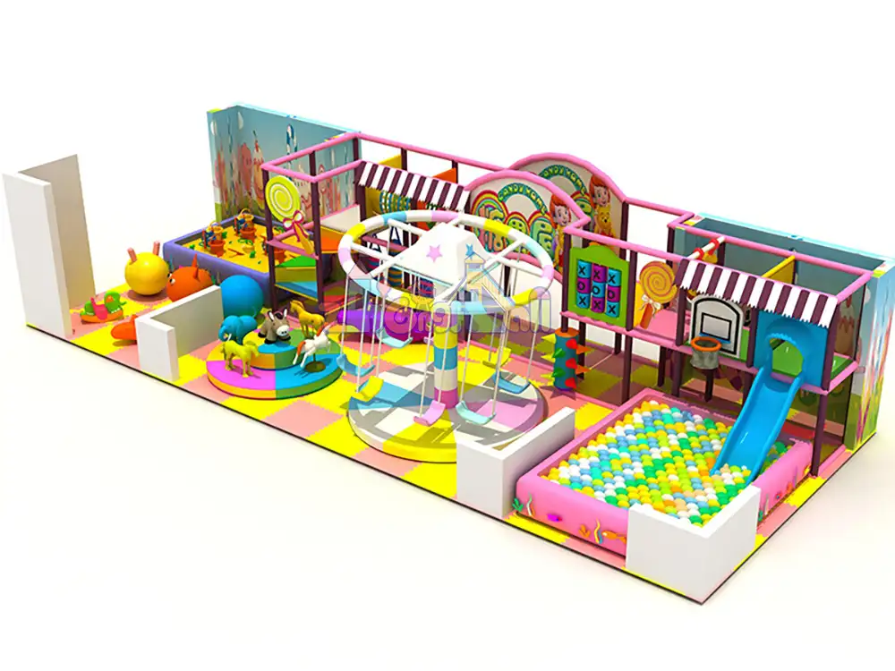 96㎡ Children's Playground with Colorful Carousel Rides