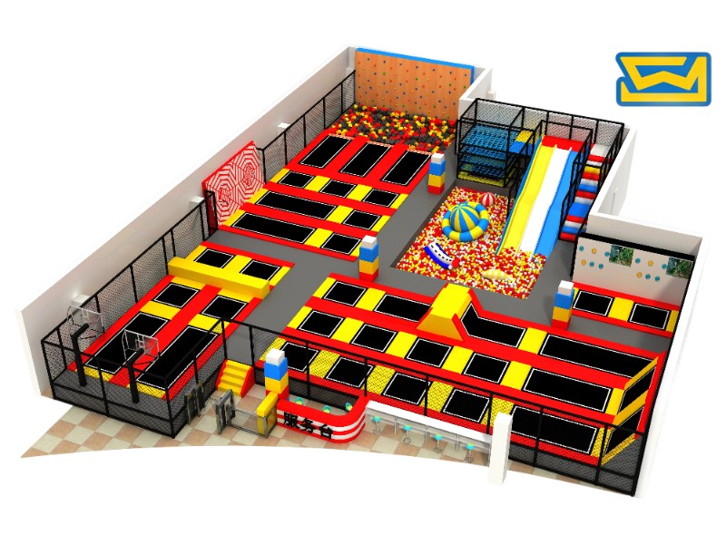 Indoor Playroom Equipment Setup