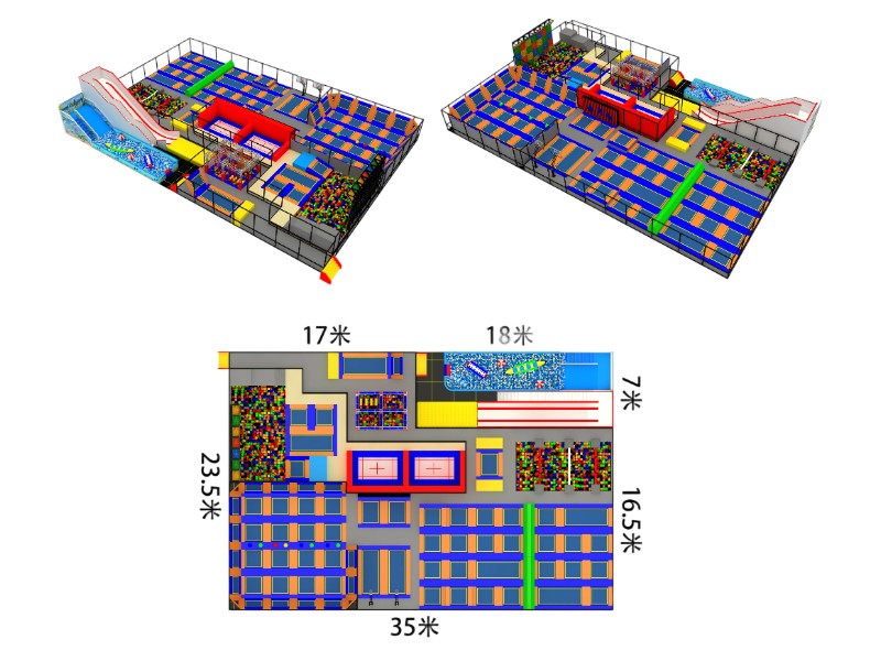 Custom Indoor Trampoline Park System